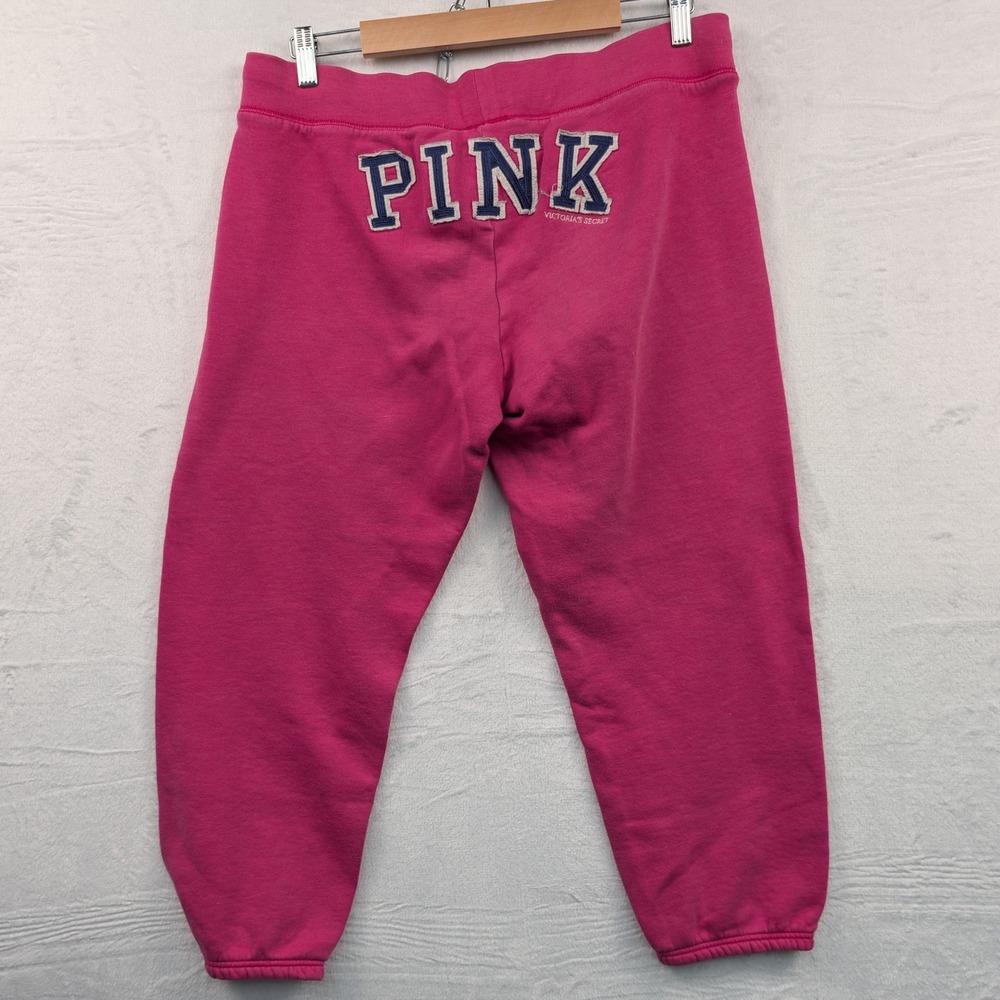 VTG PINK Sweatpants Women's L Pink My Favorite Sweats Fleece Relaxed Fit Y2K